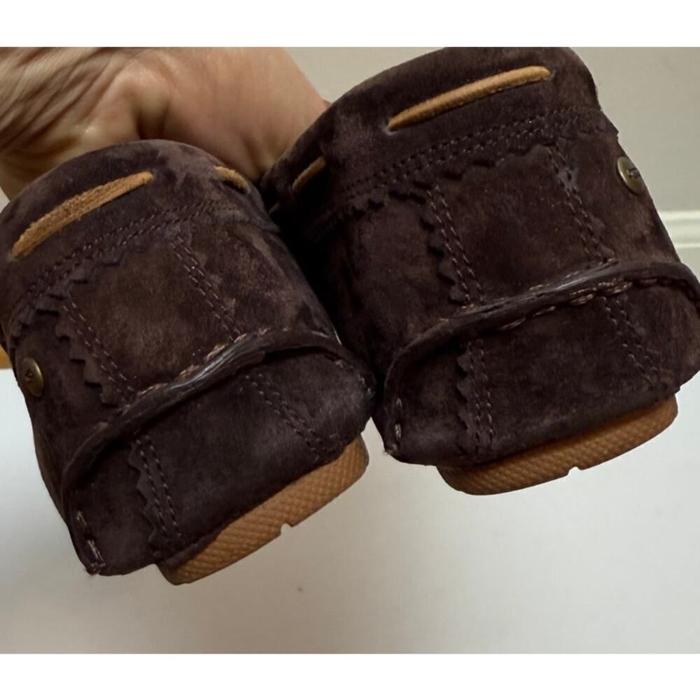Ugg Meena Java Dark Brown Suede Driver Loafers Wo… - image 2